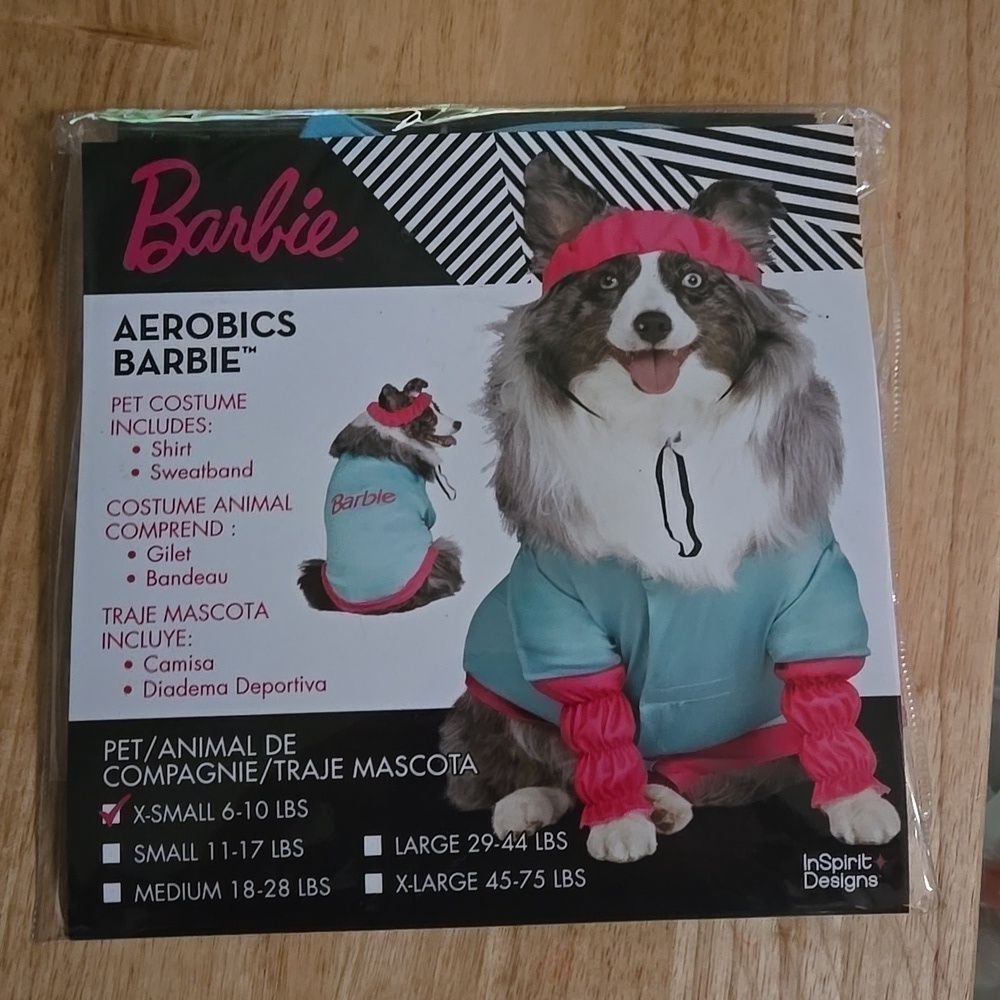 NIB Extra Small Barbie Aerobics Costume